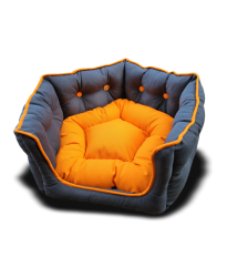 Antracit-narancs tszg kutyafekhely / dog bed